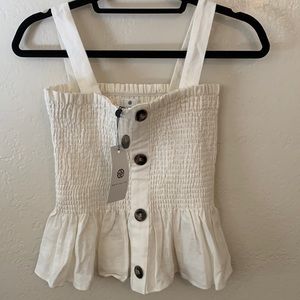 Socialite linen tank